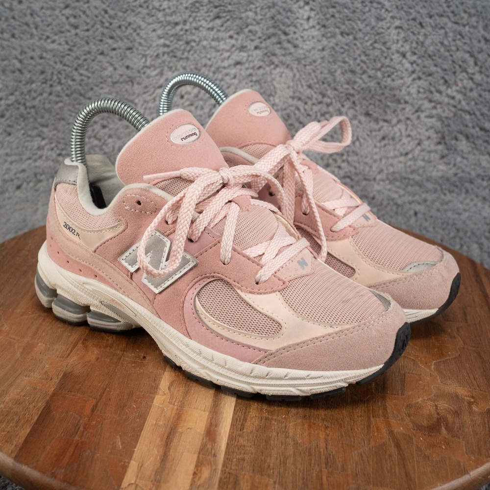 New Balance 2002R PC2002SK Kids US 3 M Pink Sand Suede Sneakers Shoes
